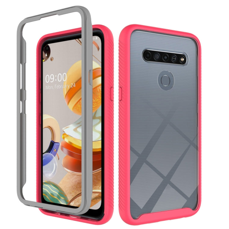 For LG K61 Starry Sky Solid Color Series Shockproof PC + TPU Protective Case