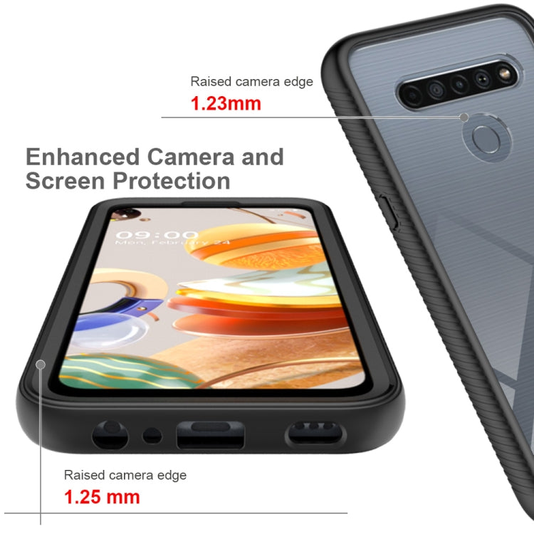 For LG K61 Starry Sky Solid Color Series Shockproof PC + TPU Protective Case