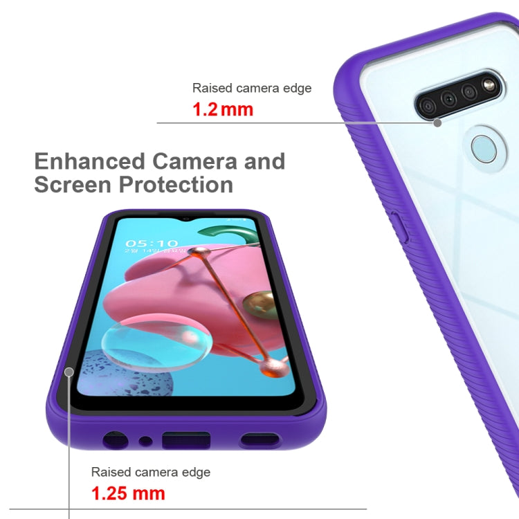 For LG Q51 / K51 Starry Sky Solid Color Series Shockproof PC + TPU Protective Case