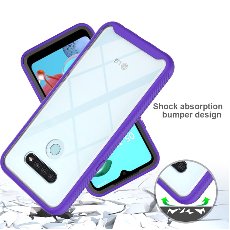 For LG Q51 / K51 Starry Sky Solid Color Series Shockproof PC + TPU Protective Case