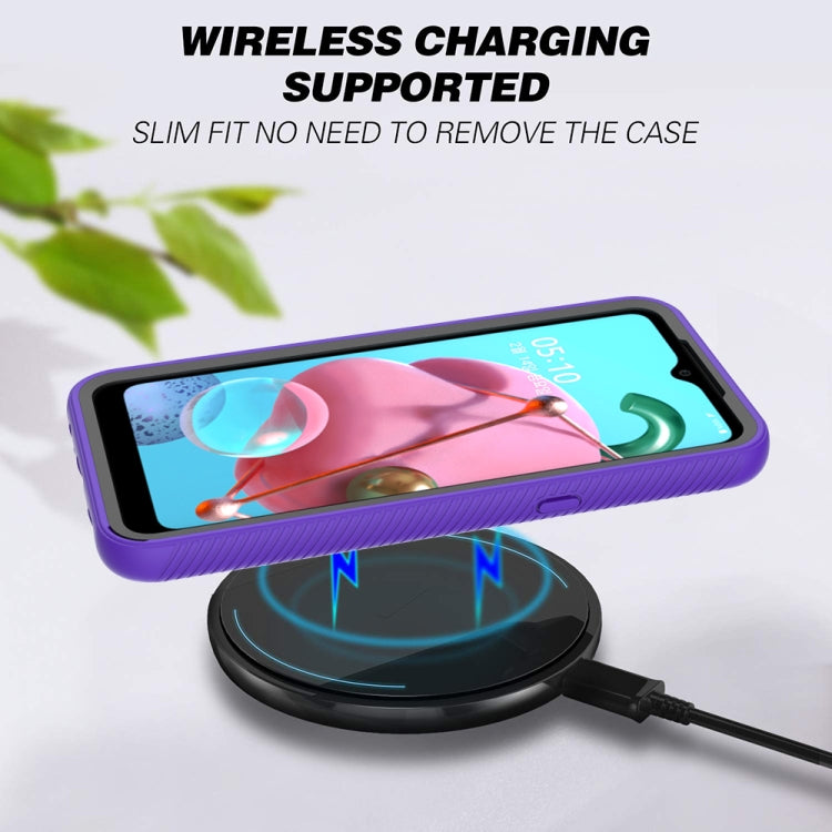 For LG Q51 / K51 Starry Sky Solid Color Series Shockproof PC + TPU Protective Case