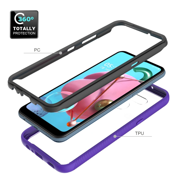 For LG Q51 / K51 Starry Sky Solid Color Series Shockproof PC + TPU Protective Case