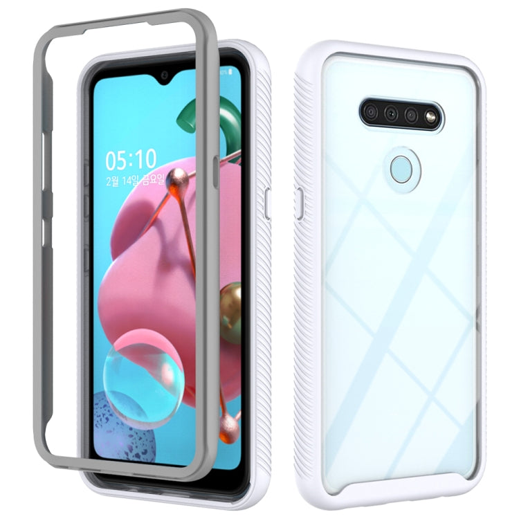 For LG Q51 / K51 Starry Sky Solid Color Series Shockproof PC + TPU Protective Case