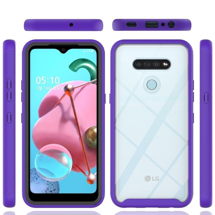 For LG Q51 / K51 Starry Sky Solid Color Series Shockproof PC + TPU Protective Case