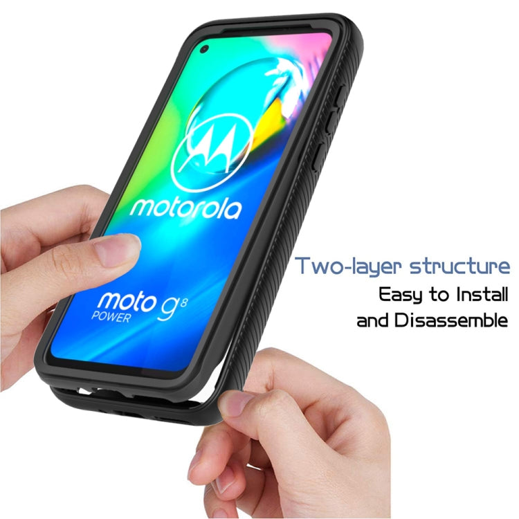 For Motorola Moto G8 Power (US Version) Starry Sky Solid Color Series Shockproof PC + TPU Protective Case