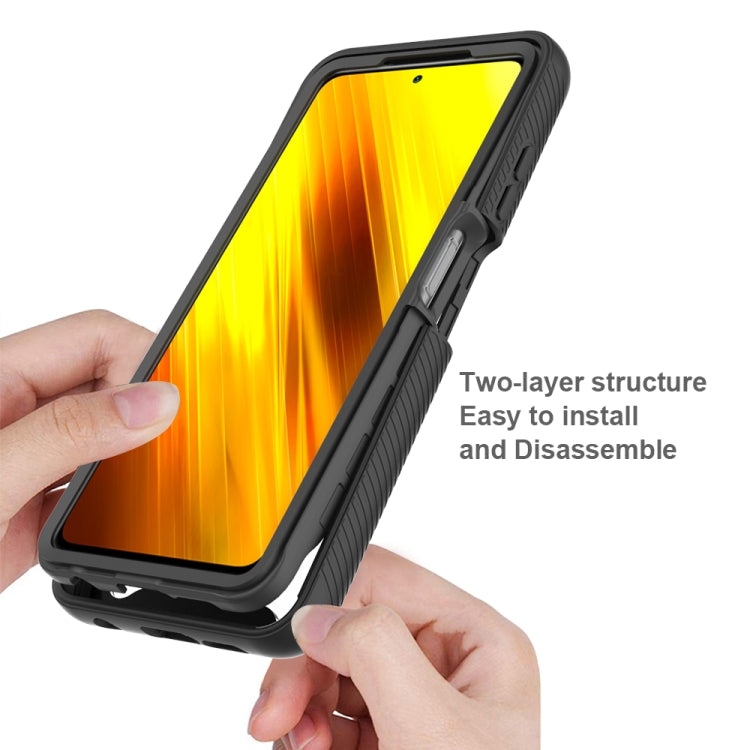 For Xiaomi Poco X3 NFC Starry Sky Solid Color Series Shockproof PC + TPU Protective Case