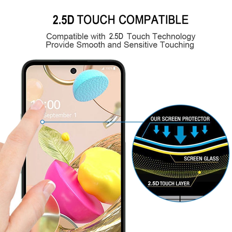 For LG K42 Full Glue Full Screen Tempered Glass Film