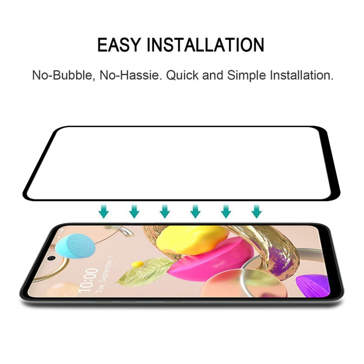 For LG K42 Full Glue Full Screen Tempered Glass Film
