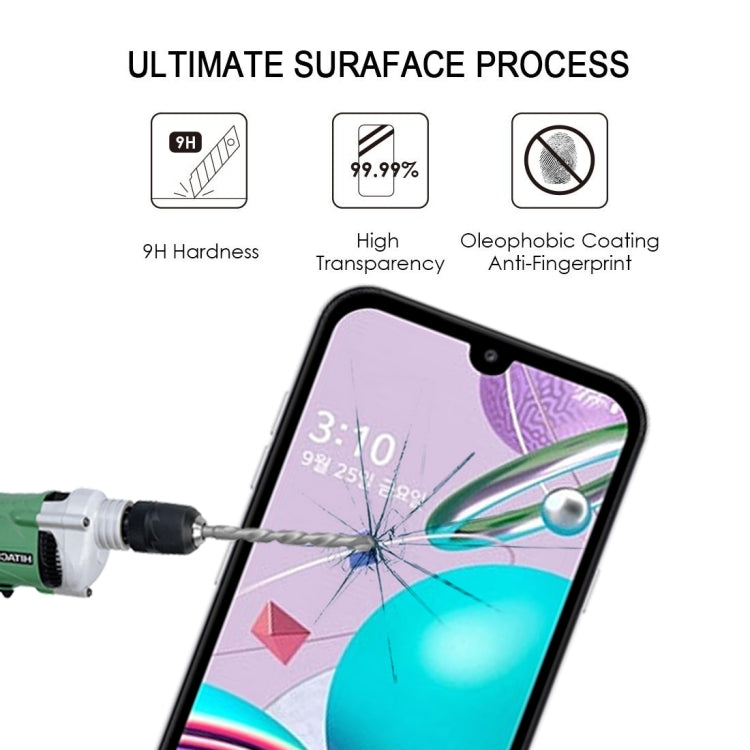 For LG Q31 Full Glue Full Screen Tempered Glass Film