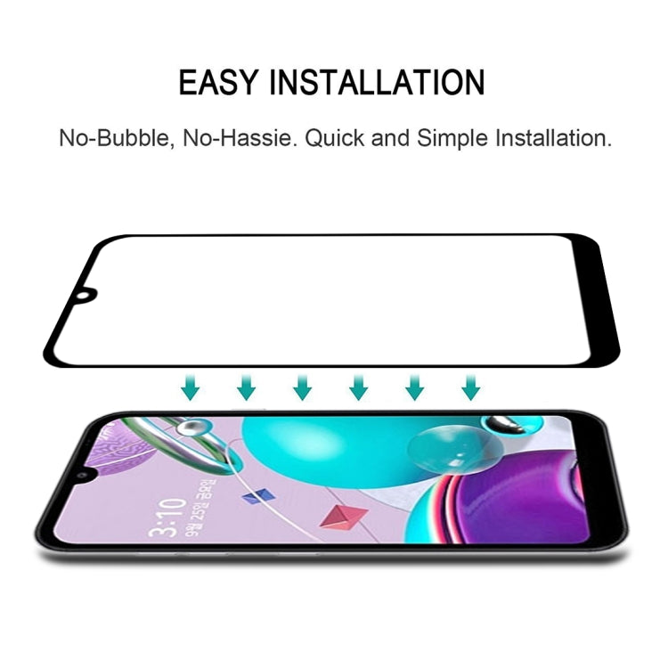 For LG Q31 Full Glue Full Screen Tempered Glass Film