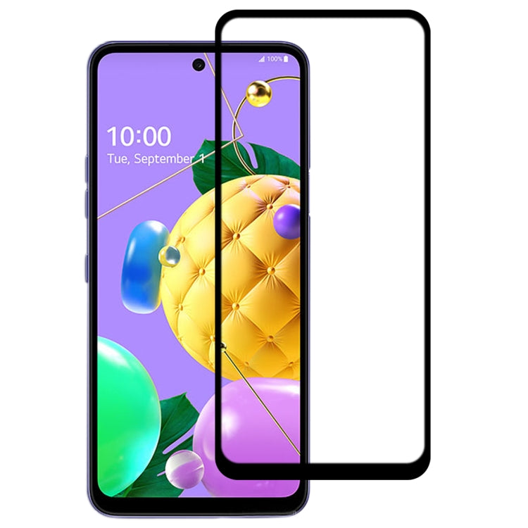 For LG Q52 Full Glue Full Screen Tempered Glass Film