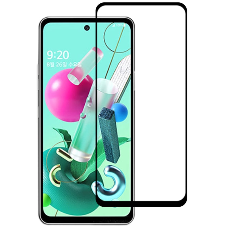 For LG Q92 Full Glue Full Screen Tempered Glass Film