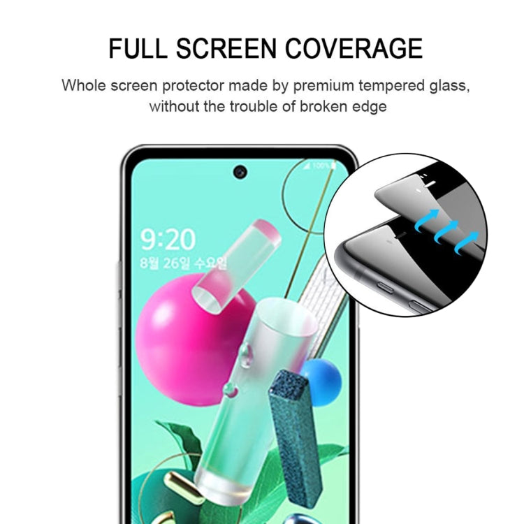 For LG Q92 Full Glue Full Screen Tempered Glass Film