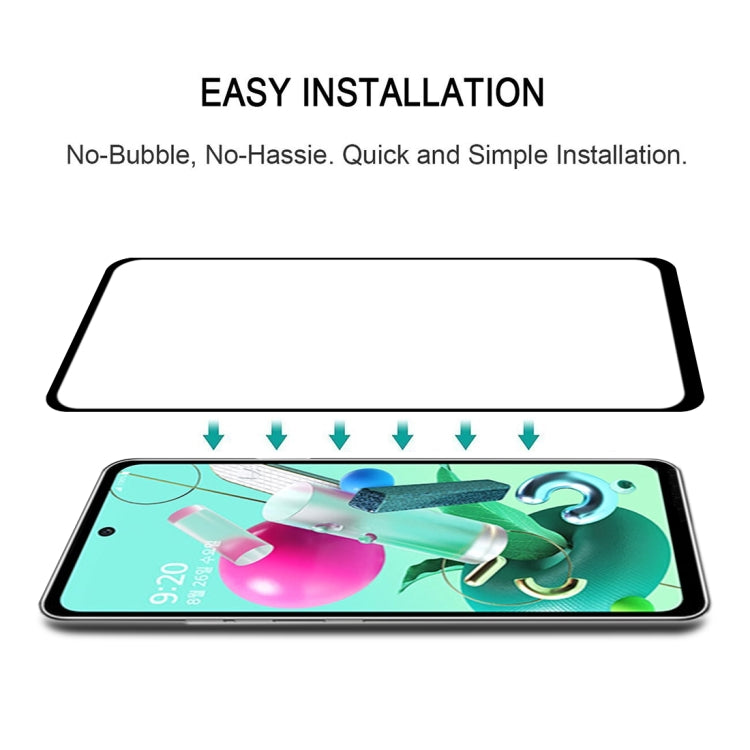 For LG Q92 Full Glue Full Screen Tempered Glass Film