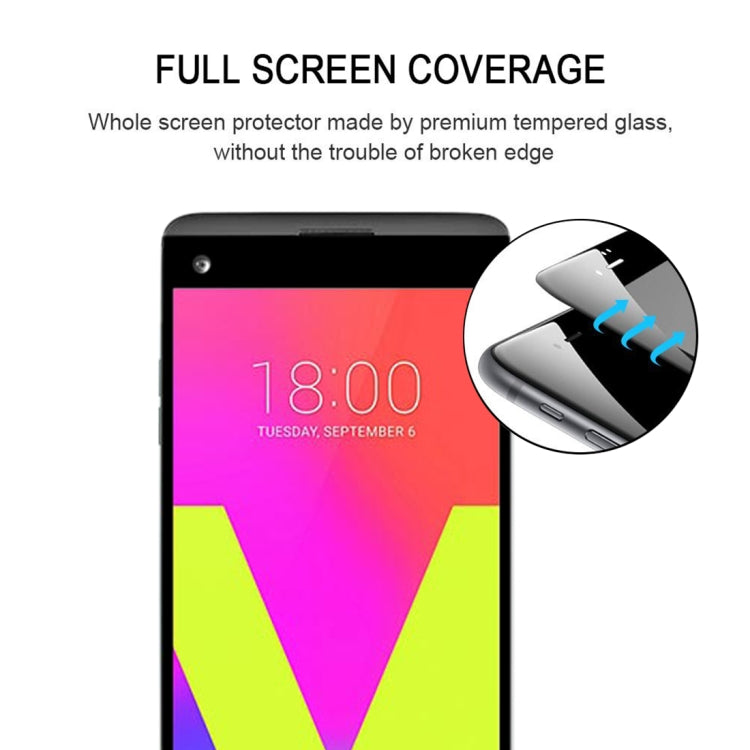 For LG V20 Full Glue Full Screen Tempered Glass Film