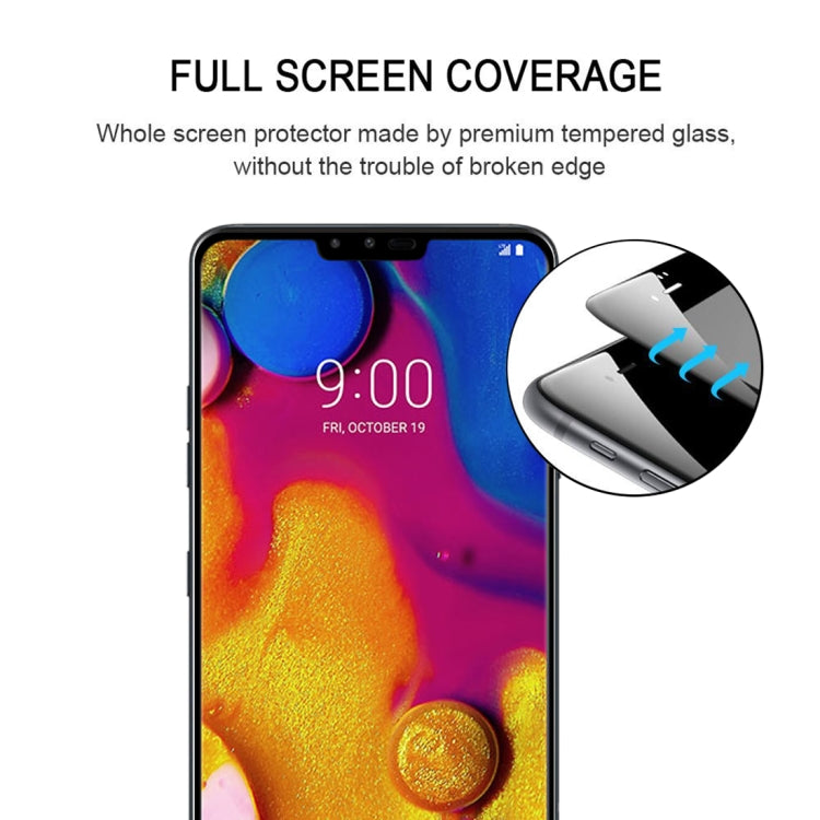 For LG V40 ThinQ 3D Curved Edge Tempered Glass Film(Black)