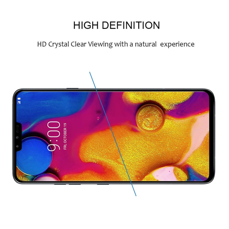 For LG V40 ThinQ 3D Curved Edge Tempered Glass Film(Black)