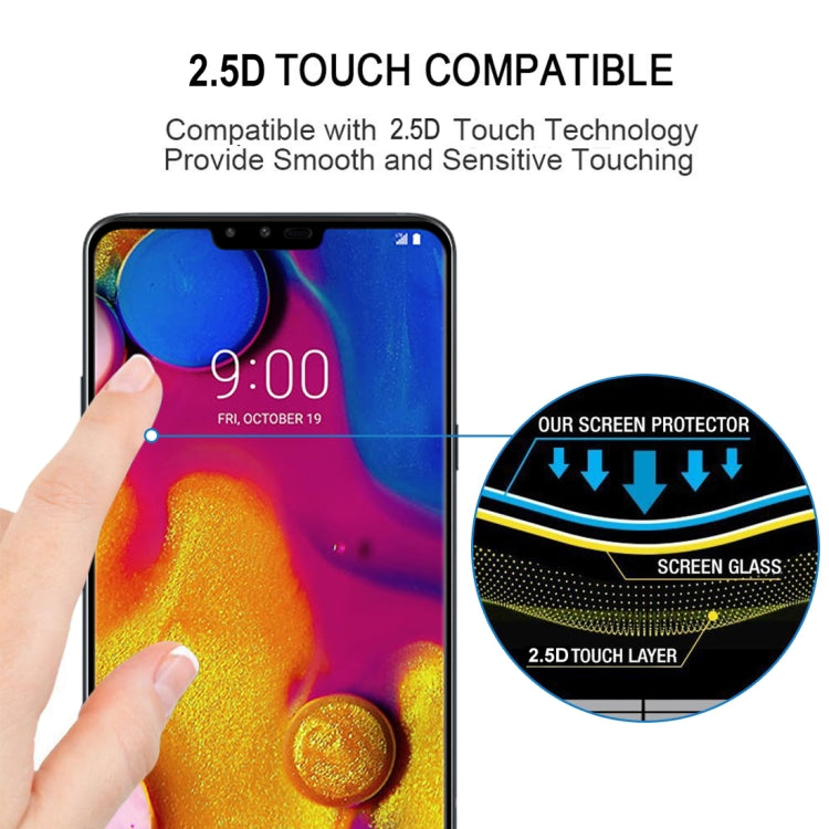 For LG V40 ThinQ 3D Curved Edge Tempered Glass Film(Black)
