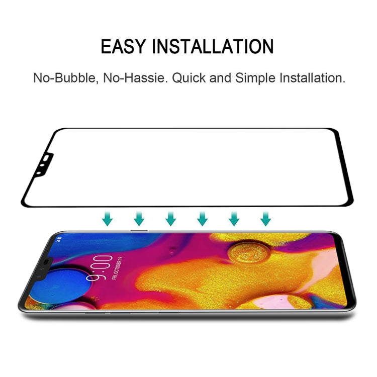 For LG V40 ThinQ 3D Curved Edge Tempered Glass Film(Black)