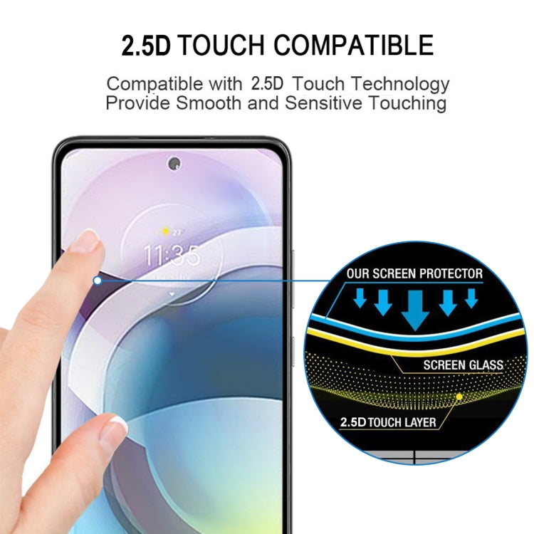For Motorola Moto G 5G Full Glue Full Screen Tempered Glass Film