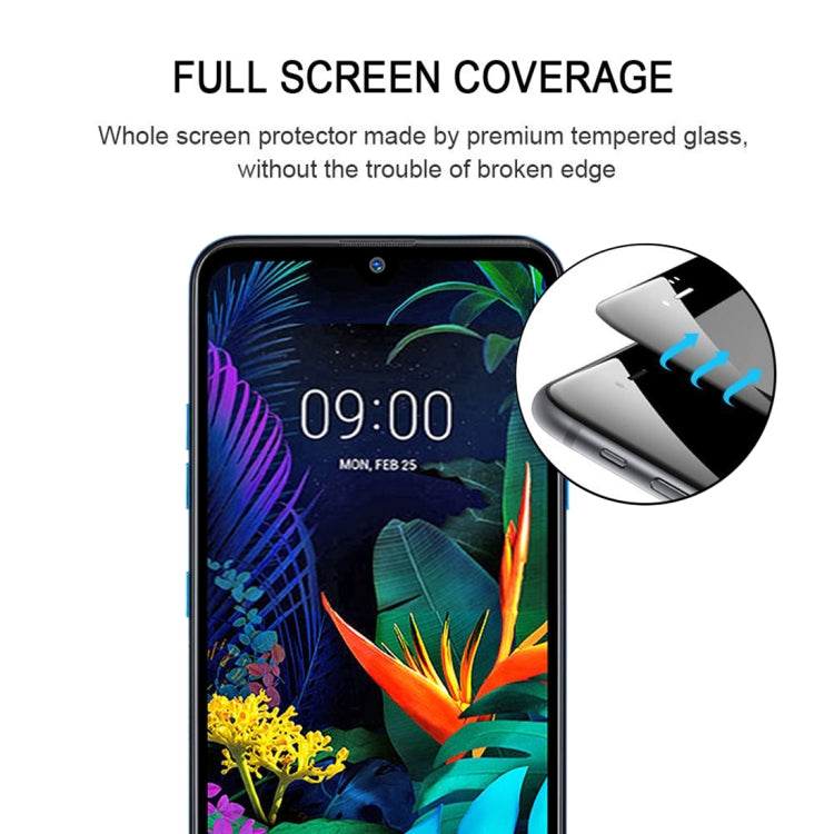 For LG K50 25 PCS Full Glue Full Screen Tempered Glass Film