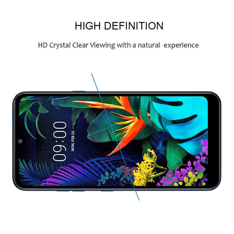 For LG K50 25 PCS Full Glue Full Screen Tempered Glass Film