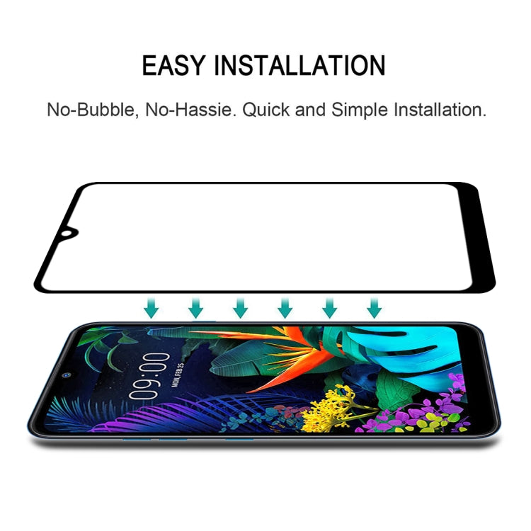 For LG K50 25 PCS Full Glue Full Screen Tempered Glass Film