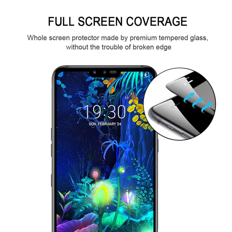For LG V50 ThinQ 5G 25 PCS Full Glue Full Screen Tempered Glass Film
