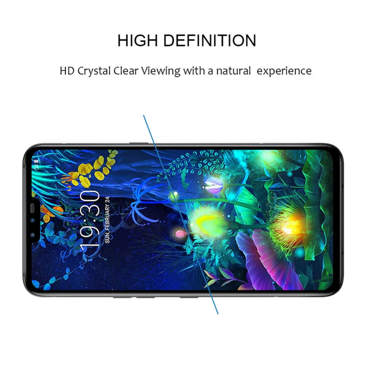For LG V50 ThinQ 5G 25 PCS Full Glue Full Screen Tempered Glass Film