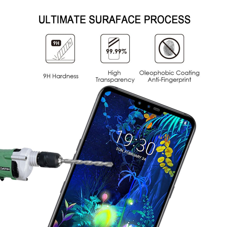 For LG V50 ThinQ 5G 25 PCS Full Glue Full Screen Tempered Glass Film