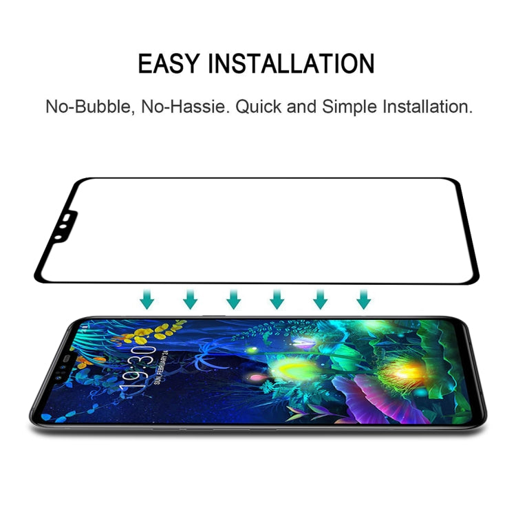 For LG V50 ThinQ 5G 25 PCS Full Glue Full Screen Tempered Glass Film
