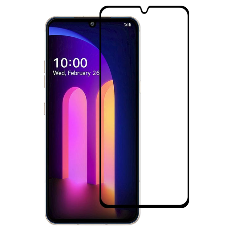 For LG V60 ThinQ 5G 25 PCS Full Glue Full Screen Tempered Glass Film