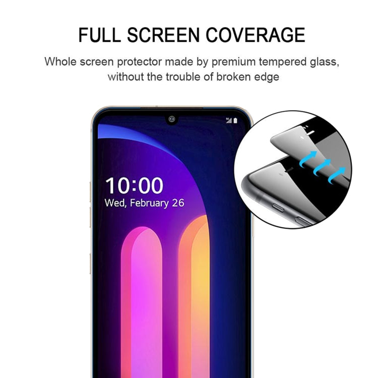 For LG V60 ThinQ 5G 25 PCS Full Glue Full Screen Tempered Glass Film