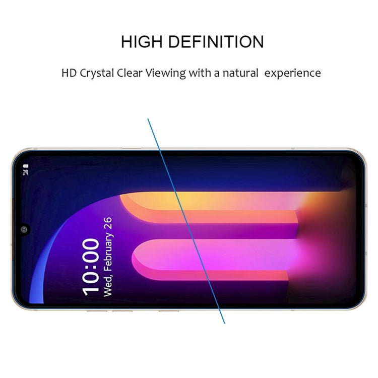 For LG V60 ThinQ 5G 25 PCS Full Glue Full Screen Tempered Glass Film