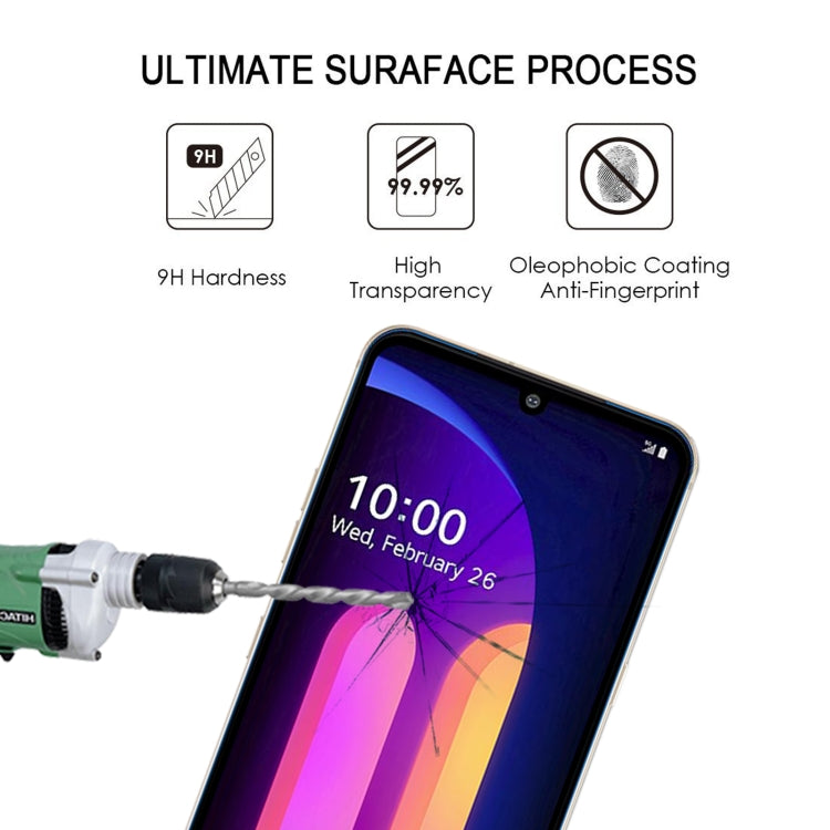 For LG V60 ThinQ 5G 25 PCS Full Glue Full Screen Tempered Glass Film
