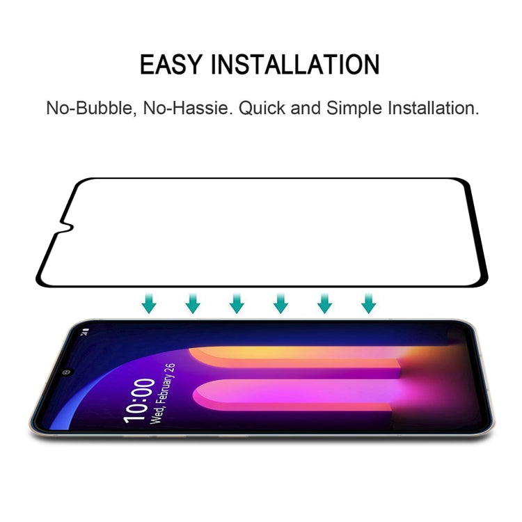 For LG V60 ThinQ 5G 25 PCS Full Glue Full Screen Tempered Glass Film