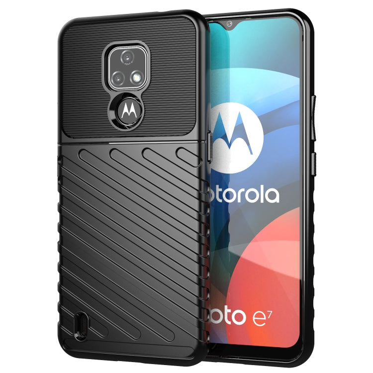 For Motorola Moto E7 (2020) Thunderbolt Shockproof TPU Protective Soft Case