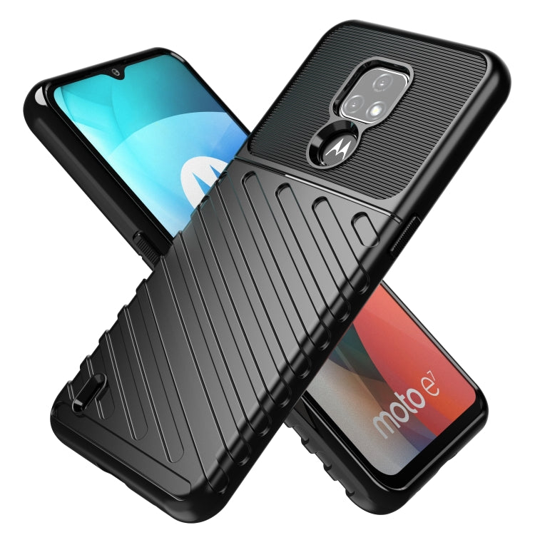 For Motorola Moto E7 (2020) Thunderbolt Shockproof TPU Protective Soft Case