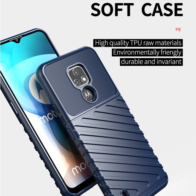 For Motorola Moto E7 (2020) Thunderbolt Shockproof TPU Protective Soft Case