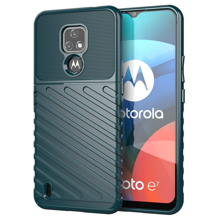 For Motorola Moto E7 (2020) Thunderbolt Shockproof TPU Protective Soft Case