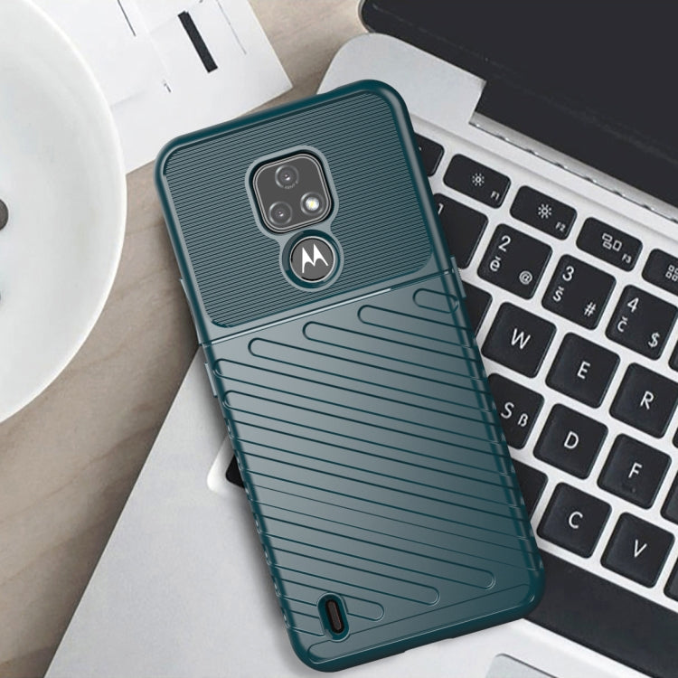 For Motorola Moto E7 (2020) Thunderbolt Shockproof TPU Protective Soft Case