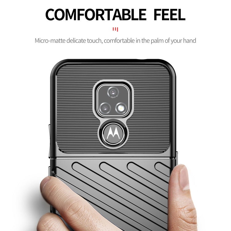 For Motorola Moto E7 (2020) Thunderbolt Shockproof TPU Protective Soft Case