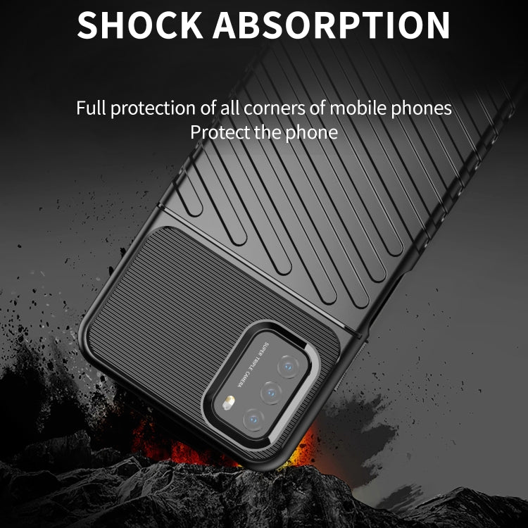 For Xiaomi Poco M3 Thunderbolt Shockproof TPU Protective Soft Case