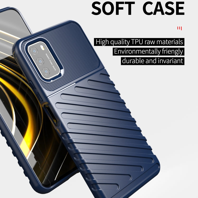 For Xiaomi Poco M3 Thunderbolt Shockproof TPU Protective Soft Case