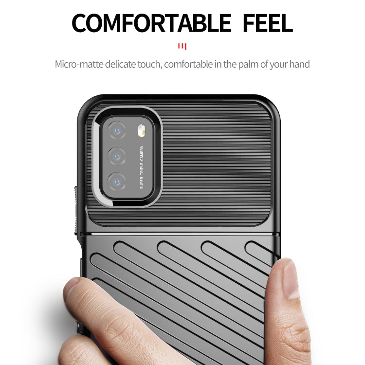 For Xiaomi Poco M3 Thunderbolt Shockproof TPU Protective Soft Case