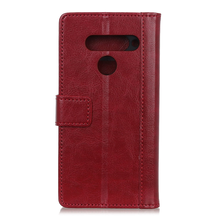 For LG Harmony 4 Peas Crazy Horse Texture Horizontal Flip Leather Case with Holder & Card Slots & Wallet