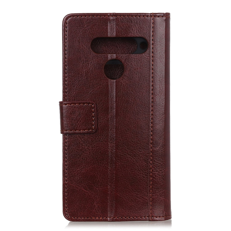 For LG Harmony 4 Peas Crazy Horse Texture Horizontal Flip Leather Case with Holder & Card Slots & Wallet