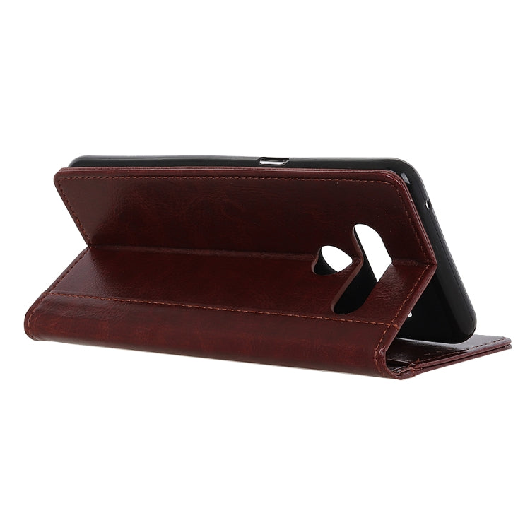 For LG Harmony 4 Peas Crazy Horse Texture Horizontal Flip Leather Case with Holder & Card Slots & Wallet