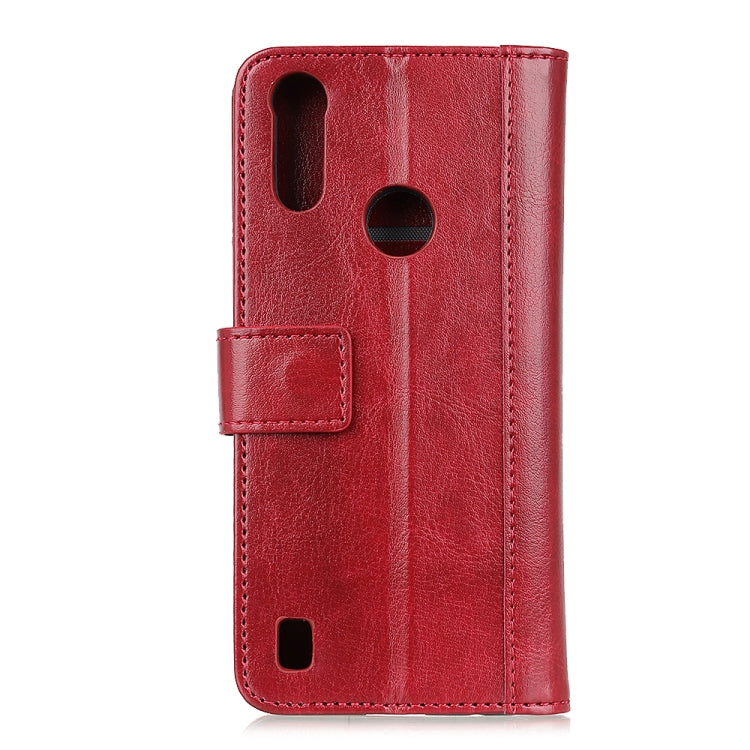 For Motorola Moto E6s (2020) Peas Crazy Horse Texture Horizontal Flip Leather Case with Holder & Card Slots & Wallet