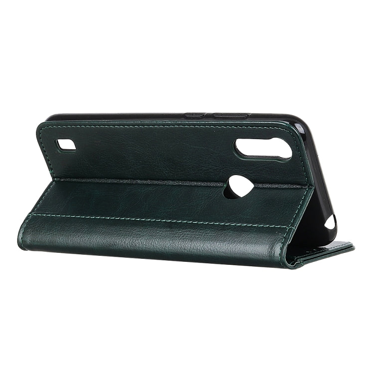 For Motorola Moto E6s (2020) Peas Crazy Horse Texture Horizontal Flip Leather Case with Holder & Card Slots & Wallet